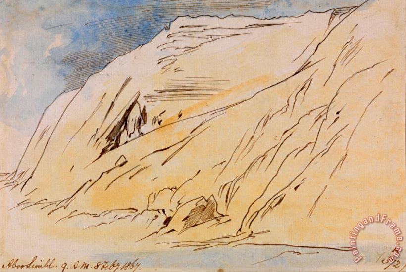 Edward Lear Abu Simbel, 9 00 Am, 8 February 1867 (372a) Art Print