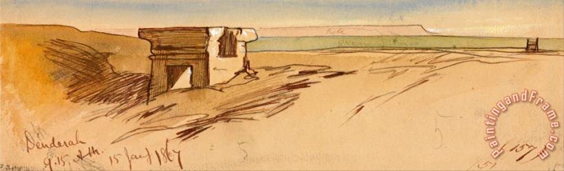 Edward Lear Dendera, 9 15 Am, 15 January 1867 (157) Art Painting