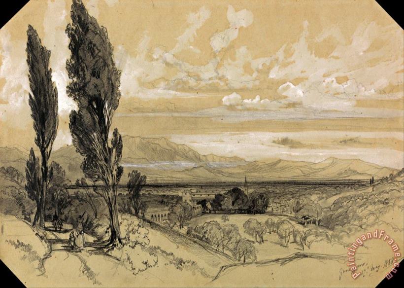 Edward Lear Genezzano, 17 May 1838 Art Painting