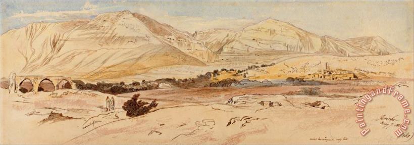 Edward Lear Jericho, 7 May 1858 (157) Art Painting
