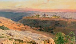 Edward Lear Jerusalem From The Mount Of Olives