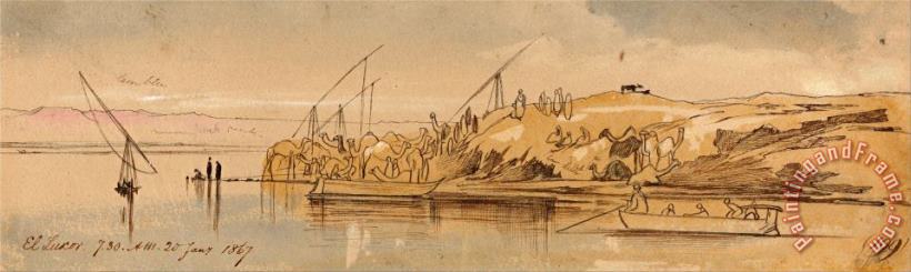 Edward Lear Luxor, 7 30 Am, 20 January 1867 (199) Art Print