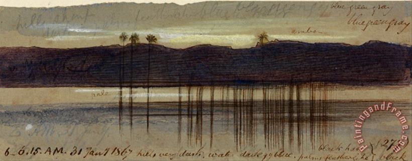 Edward Lear Philae, 6 00 6 15 Am, 31 January 1867 (277) Art Painting