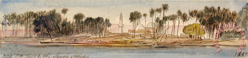 Edward Lear Sheikh Abadeh, 3 20 Pm, 6 January 1867 (85) Art Painting