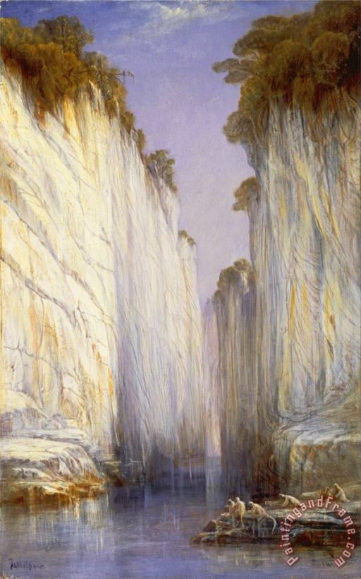 The Marble Rocks painting - Edward Lear The Marble Rocks Art Print