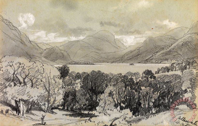 Edward Lear Ullswater, 14 Oct. 1836 Art Painting