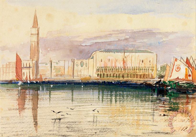 Edward Lear Venice, The Doge's Palace Art Print