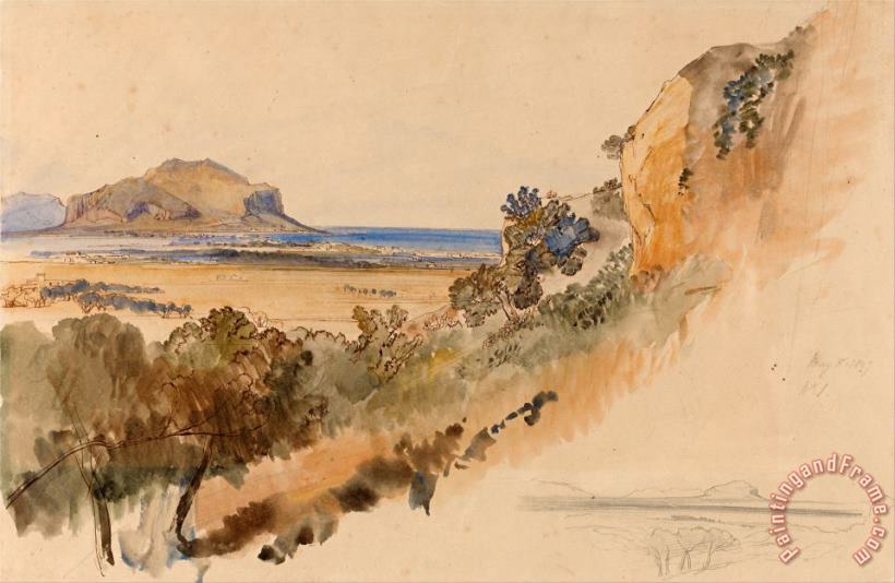 Edward Lear View Near Palermo Art Print