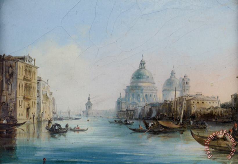 Edward Pritchett A Busy Day Venice Art Print
