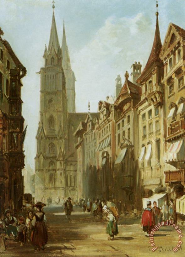 Nuremberg painting - Edward Pritchett Nuremberg Art Print