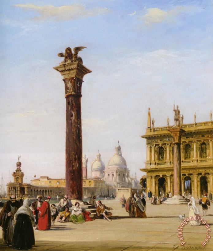 Edward Pritchett The Piazetta St Marks Venice Art Painting