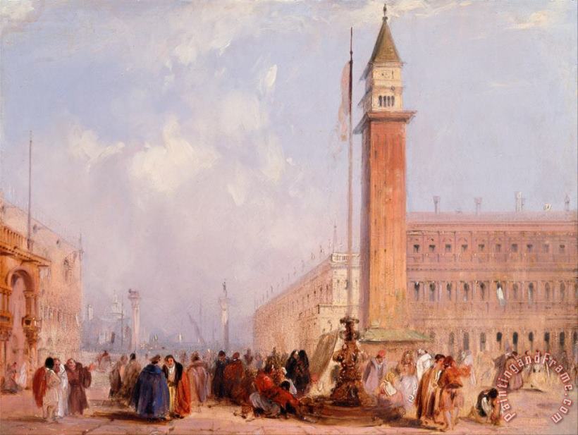 Edward Pritchett The Piazzetta, Venice Art Painting