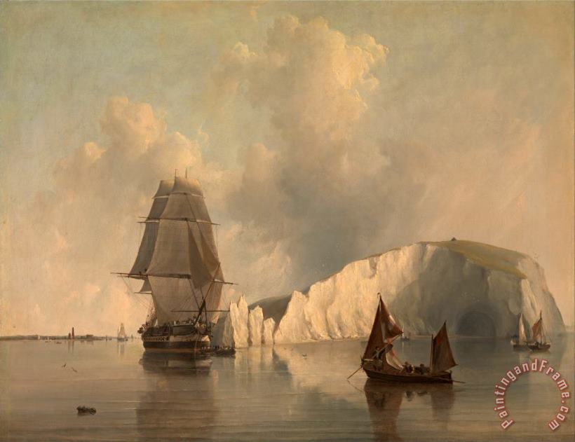 Edward William Cooke Off The Needles, Isle of Wight Art Print