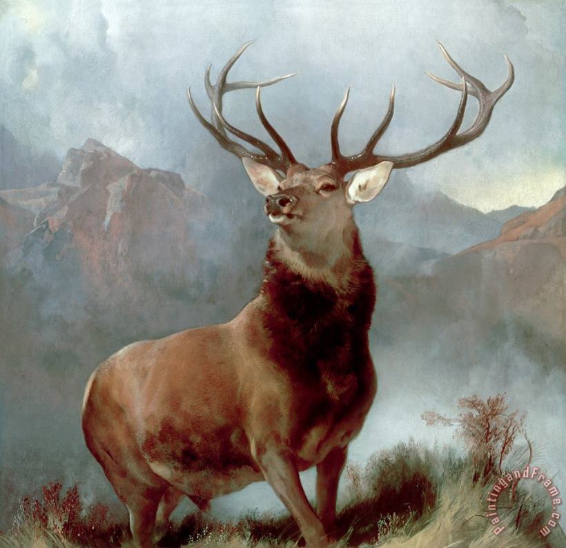 Edwin Landseer Monarch of The Glen Art Painting