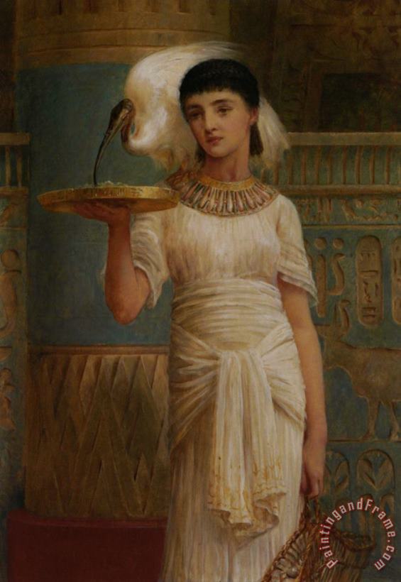 Alethe, Attendant of The Sacred Ibis painting - Edwin Longsden Long Alethe, Attendant of The Sacred Ibis Art Print