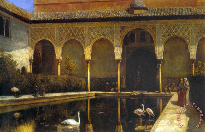 Edwin Lord Weeks A Court in The Alhambra Art Print