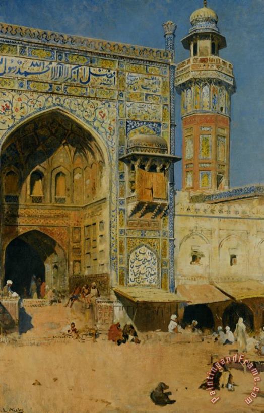Edwin Lord Weeks Jumma Musjed Lahore India Art Print