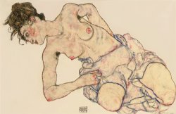 Egon Schiele Kneider weiblicher halbakt