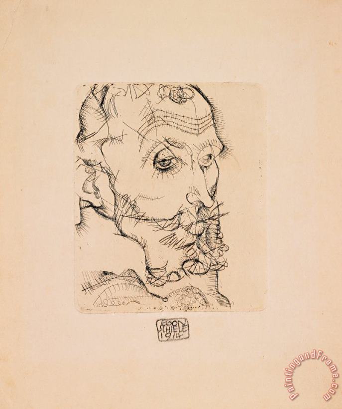 Egon Schiele Portrait of Franz Hauer Art Print