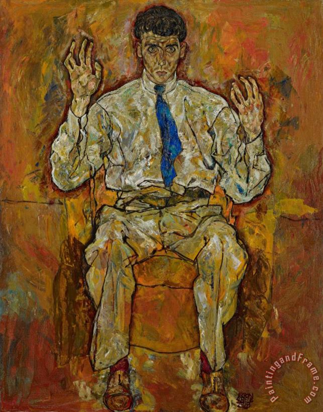 Egon Schiele Portrait Of Paris Von Gutersloh Art Painting