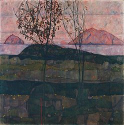 Egon Schiele Setting Sun