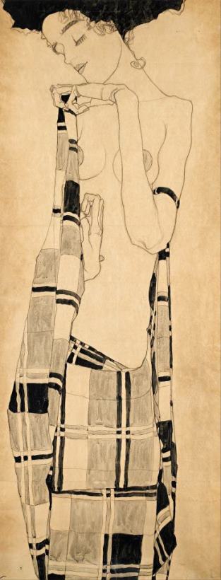 Egon Schiele Standing Girl Art Painting