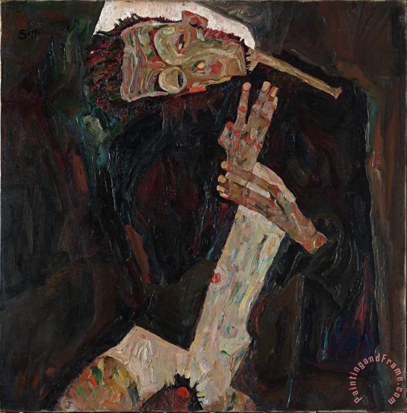 Egon Schiele The Lyricist Art Painting