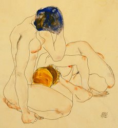 Egon Schiele Two Friends