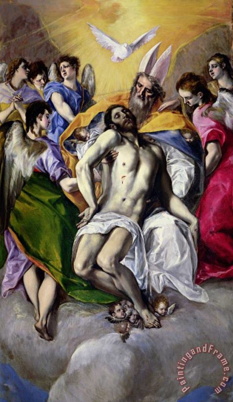 The Trinity painting - El Greco The Trinity Art Print