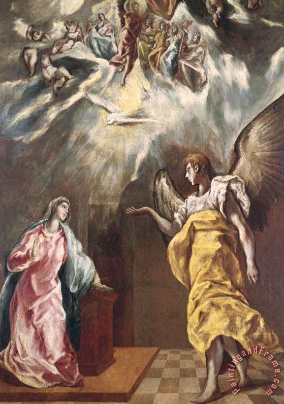 El Greco Domenico Theotocopuli The Annunciation Art Print