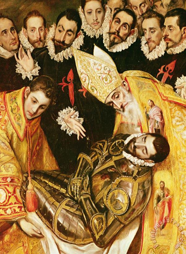 The Burial Of Count Orgaz painting - El Greco Domenico Theotocopuli The Burial Of Count Orgaz Art Print