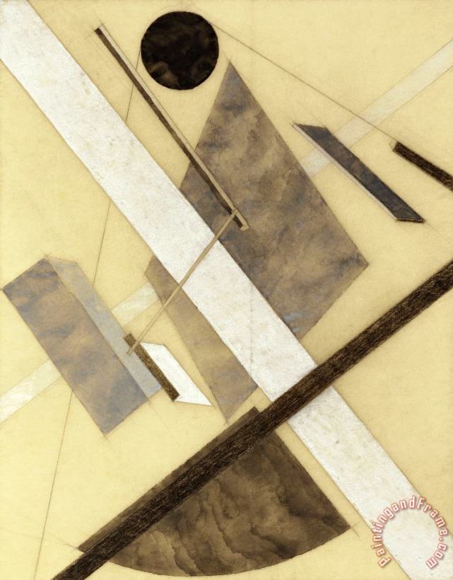 El Lissitzky Proun: Path of Energy And Dynamic Flows Art Painting