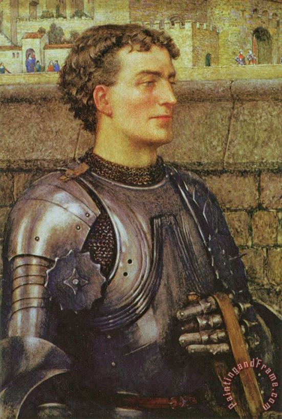 A Knight in Armor painting - Eleanor Fortescue Brickdale A Knight in Armor Art Print