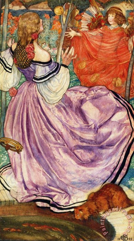 The Gilded Apple painting - Eleanor Fortescue Brickdale The Gilded Apple Art Print