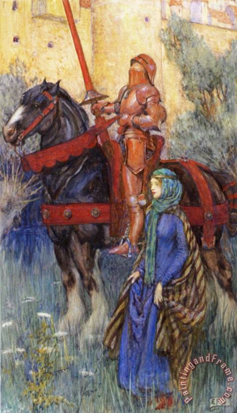 The Rusty Knight painting - Eleanor Fortescue Brickdale The Rusty Knight Art Print