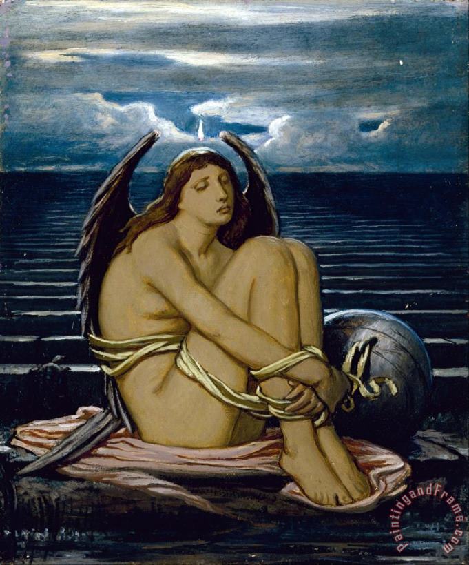 Soul in Bondage painting - Elihu Vedder Soul in Bondage Art Print