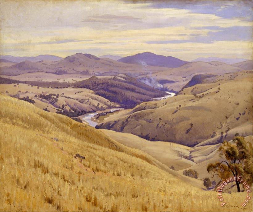 Elioth Gruner Weetangera, Canberra Art Print