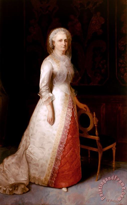 Martha Dandridge Custis Washington (mrs. George Washington) painting - Eliphalet Frazer Andrews Martha Dandridge Custis Washington (mrs. George Washington) Art Print