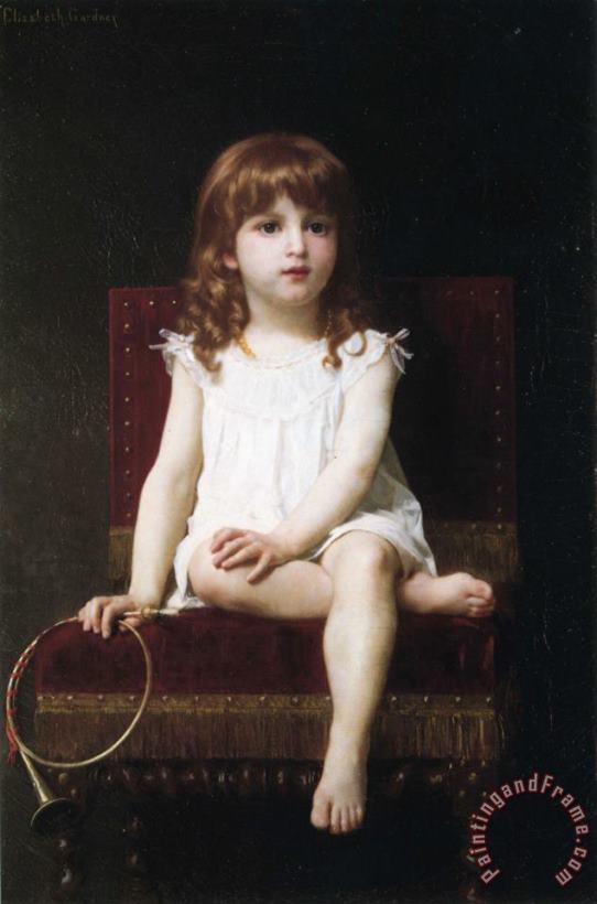 Elizabeth Jane Gardner Bouguereau Portrait of Rudyard Kipling's Daughter Art Painting