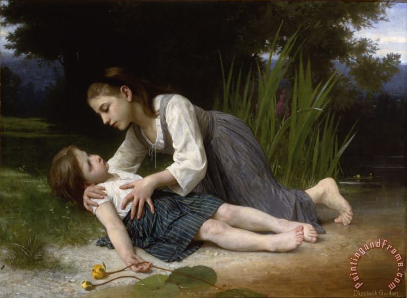 Elizabeth Jane Gardner Bouguereau The Imprudent Girl Art Painting