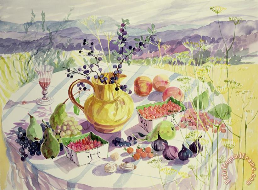 Elizabeth Jane Lloyd French Table Art Print