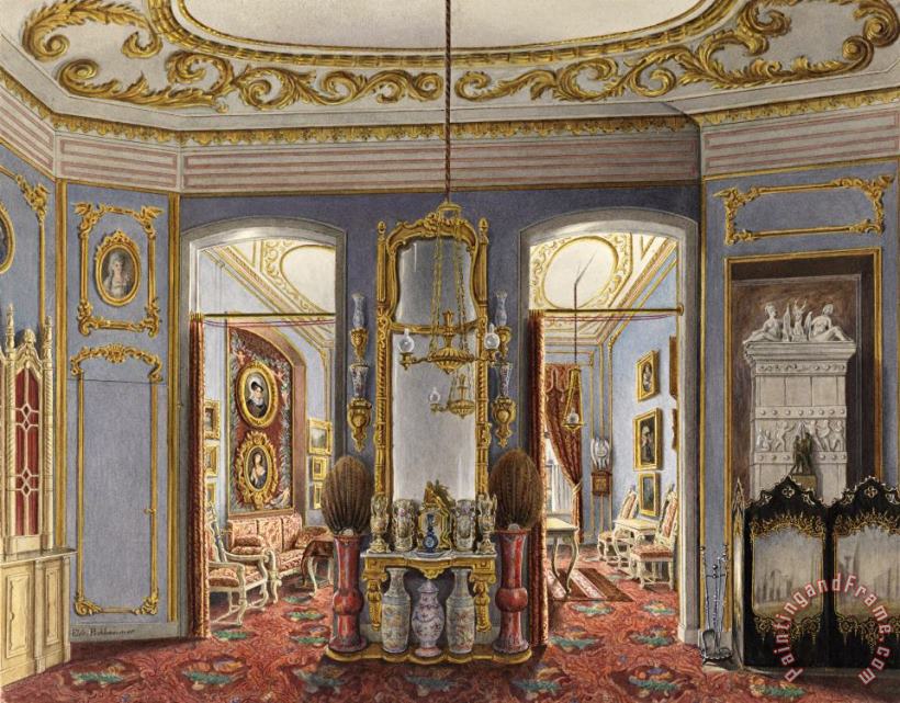Apartments of Queen Elizabeth of Prussia, Charlottenburg Palace, Berlin painting - Elizabeth Pochhammer Apartments of Queen Elizabeth of Prussia, Charlottenburg Palace, Berlin Art Print
