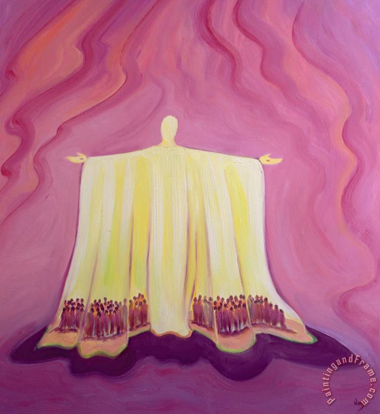 Jesus Christ is like a tent which shelters us in life's desert painting - Elizabeth Wang Jesus Christ is like a tent which shelters us in life's desert Art Print
