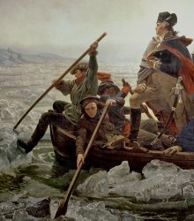 Emanuel Gottlieb Leutze - Washington Crossing the Delaware River painting