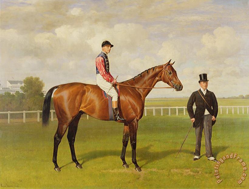 Persimmon Winner Of The 1896 Derby painting - Emil Adam Persimmon Winner Of The 1896 Derby Art Print