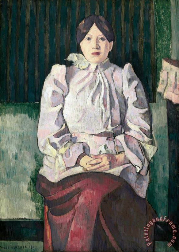 Emile Bernard Portrait of Marie Lemasson Art Painting