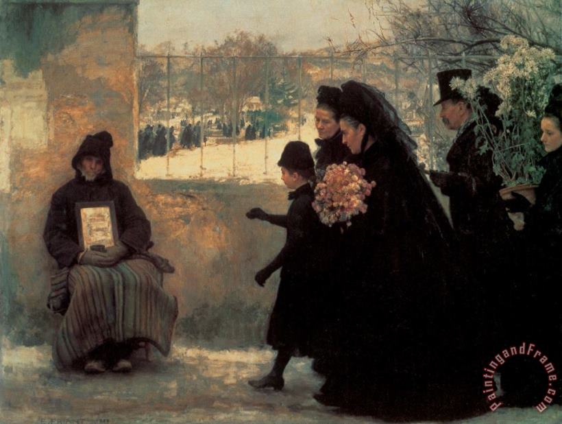 Emile Friant All Saints' Day Art Painting