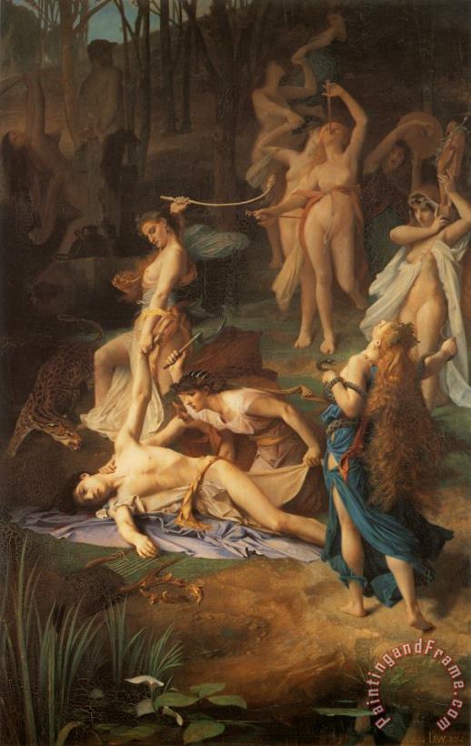 Emile Levy Death of Orpheus Art Print