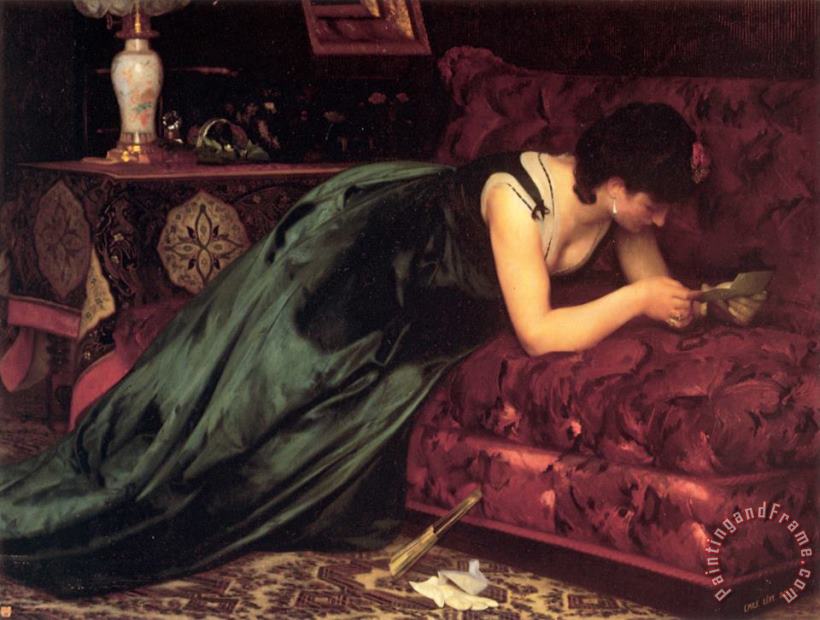 Emile Levy The Love Letter Art Painting