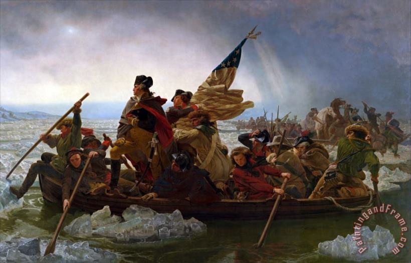 Emmanuel Gottlieb Leutze Washington Crossing The Delaware River Art Painting